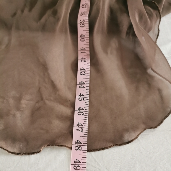 Marineblu Brown Strapless High Low Dress Size L - Picture 11 of 11